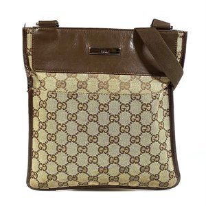 326167F V Gucci Shoulder Bag Brown GG Canvas